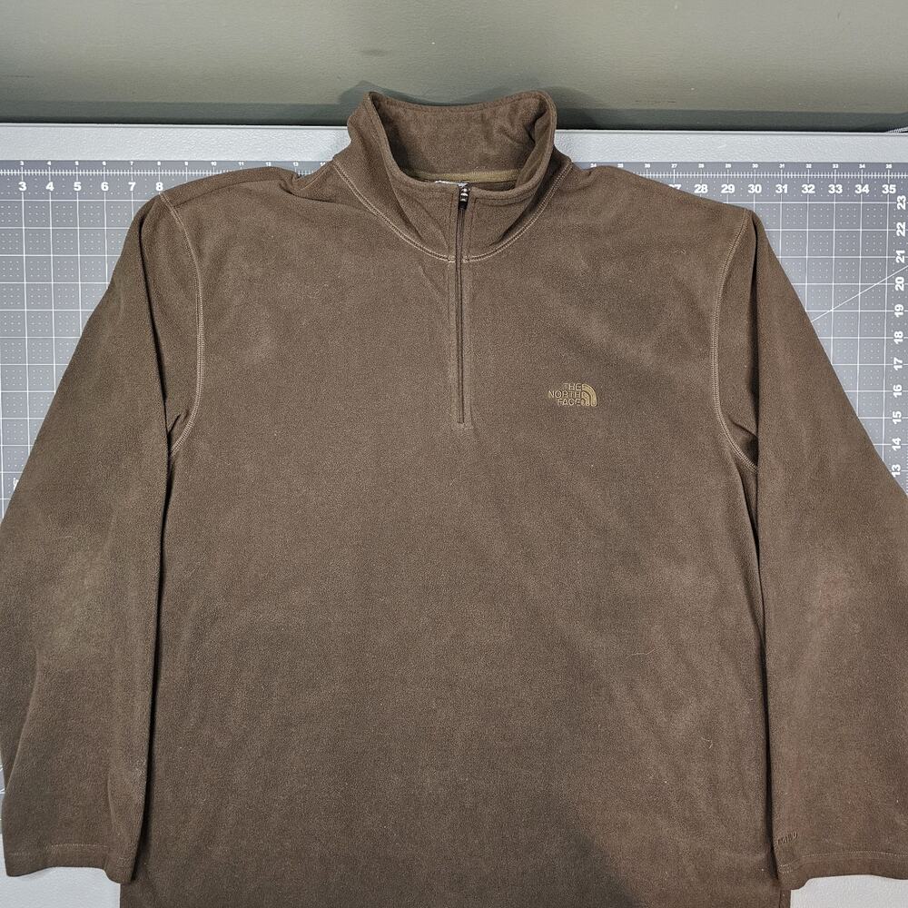 The North Face Jacket XXL Brown TKA 100 Glacier Fleece 1/4 Zip Gorpcore Camp